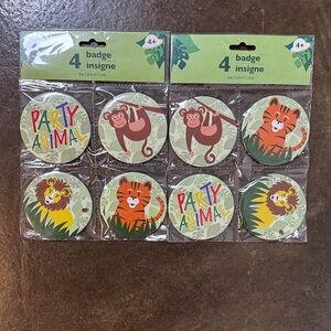Forest Animal Themed Party Decor Pins